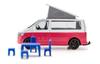 SIKU VW T6 California with Retractable Roof, Ages 3+, SK1922