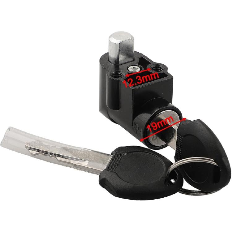 

Electric Bike Battery Lock for Super 73 for Polly E-Bike Accessories, Electric Bicycle Ignition On-Off Key Switch, Aluminum Alloy Battery Case Lock,