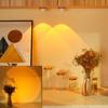 Battery Powered Touch LED Cabinet Lights Stick On Wall Sunset Lamp for Kitchen Bedroom Closet Cupboard Night Light Decoration