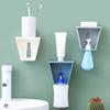 Storage Rack Plastic 5KG Bathroom Holder Self-adhesive Hanging Shower Organizer Shelf