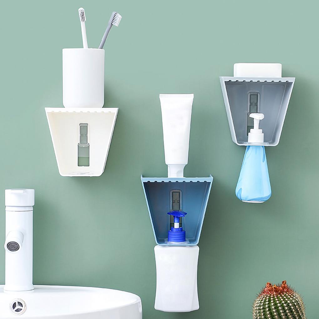 Storage Rack Plastic 5KG Bathroom Holder Self-adhesive Hanging Shower Organizer Shelf