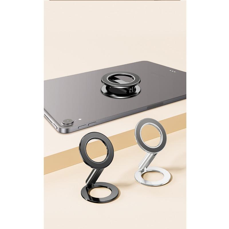 Double Sided Magnetic Metal Foldable Phone Tablet Stand For Desktop Office Compatible With Iphone