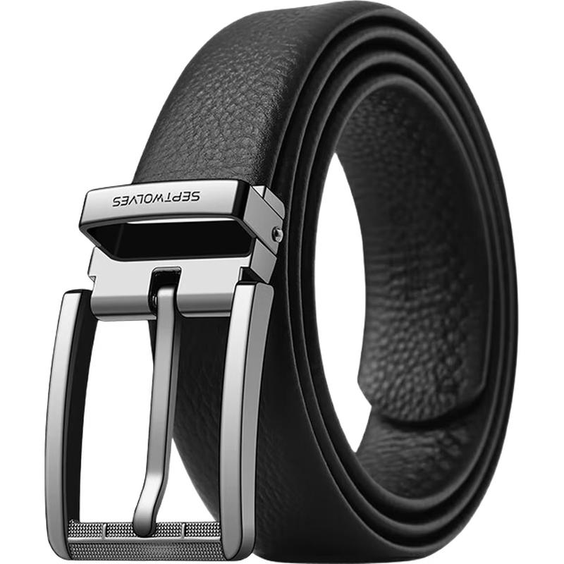 

Мужской ремень Septwolves из натуральной кожи с пряжкой-булавкой 120cm