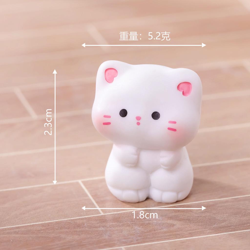 9Pcs/set Cartoon Cat Animal Miniatures Diy Resin Ornaments Fairy Garden Decoration Moss Terrarium Micro Landscape