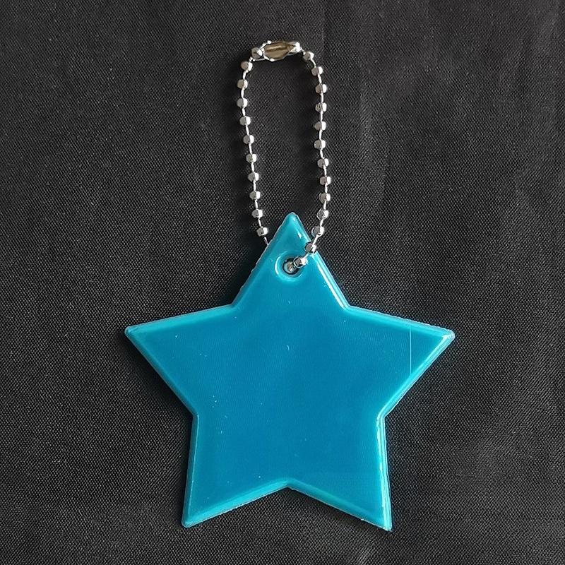 2Pcs Color Music  Safety Reflector Reflective Keychains Car Keyrings Charm Bag Accessories for Jacket BackPack Strollers Wheelchairs