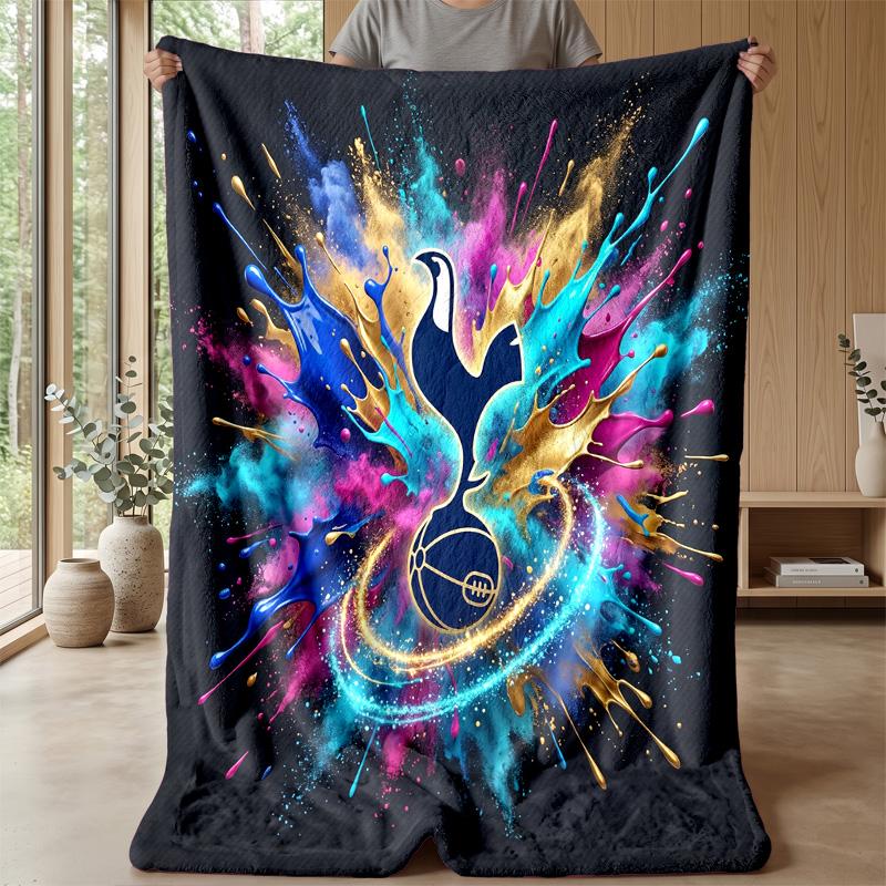 Coperta Tema Tottenham Hotspur Morbida Coperta in Flanella Morbida Coperta Plaid Peluche Accogliente Coperta per Divano Letto per Arredamento Casa