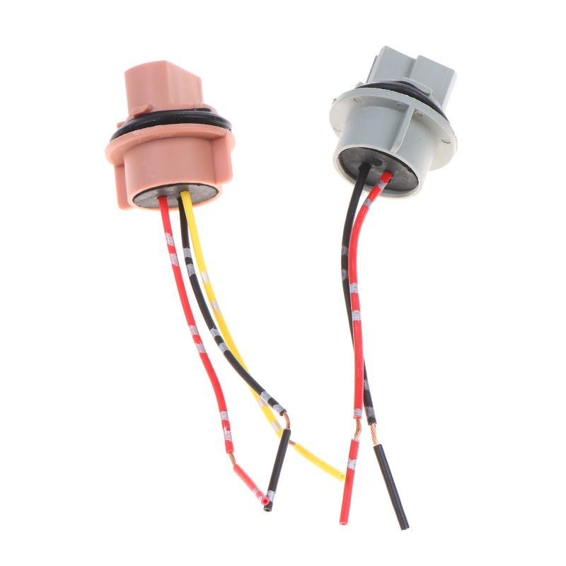 2 Stück T20 7443 W21/5W 7440 W21W Sockeladapter Buchse Stecker Für Auto Bremslicht Rückfahrlicht Blinker Scheinwerfer Licht