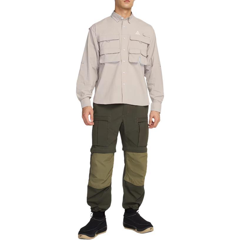 Nike ACG Orb Weaver Dri-FIT Long Sleeve Shirt Loose Jacket Men Jackets Academy-Gray HJ2466-009