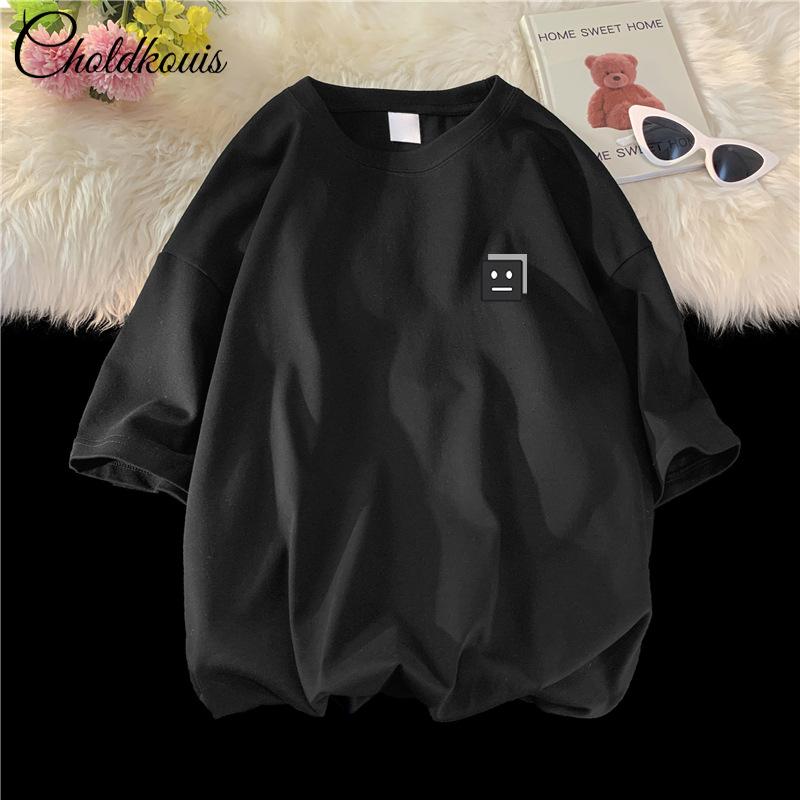 T-shirt Men's Short Sleeved New Loose Casual Korean Trendy Clothes Men's Printed Round Neck Pattern Fashionable