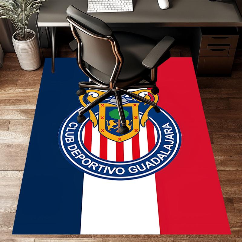 USA FC Polyester Carpet, Soft Indoor Mat for Office Chair, Living Room, Computer Desk - Decorative Home Office Rug Design