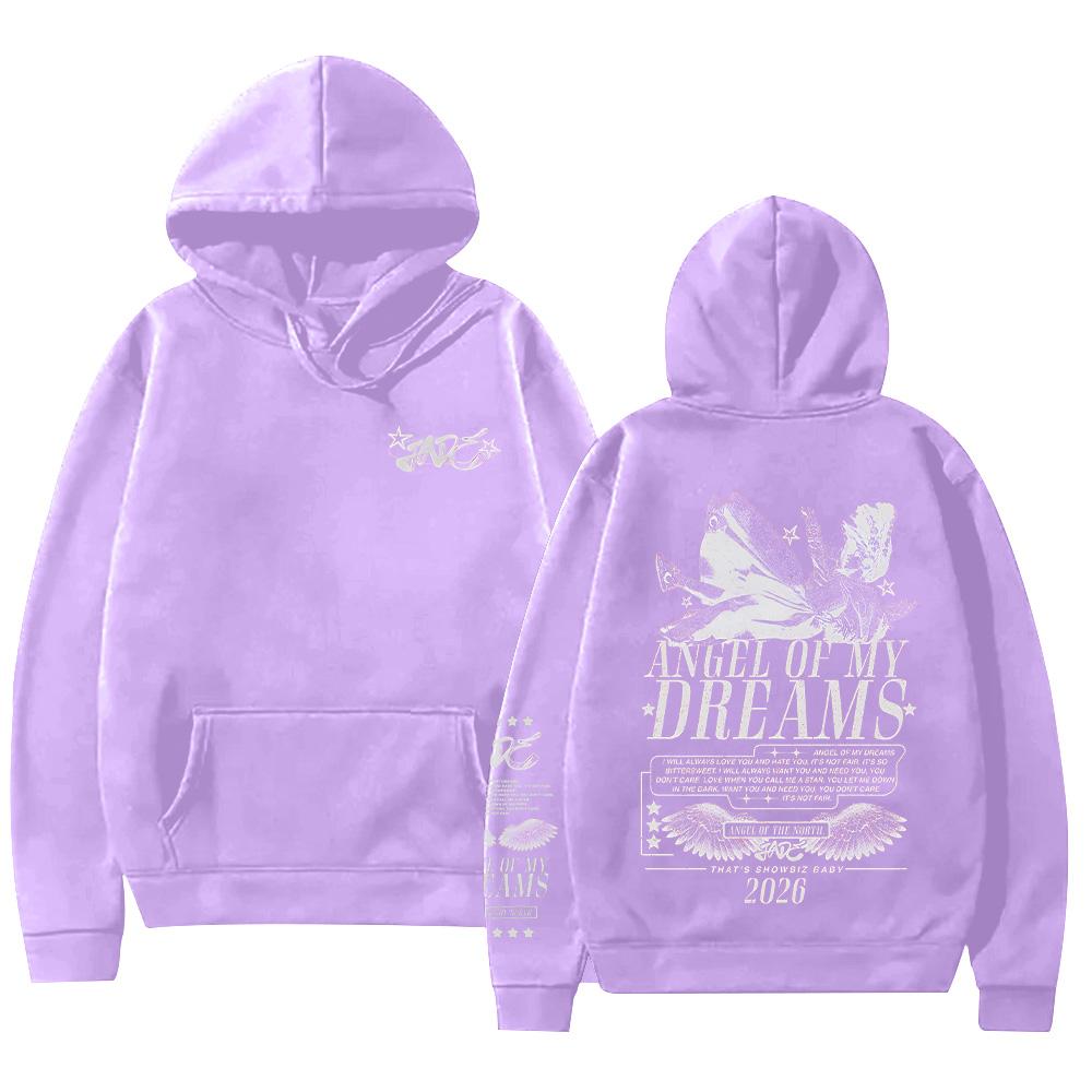 Angel of My Dreams 2026 Hoodie Jade Thirlwal Merch Clothing Fashion Hip Hop Casual Fleece Sweatshirts Unisex Y2K Hoody