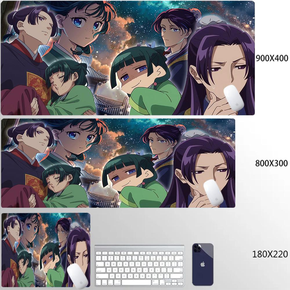 Große Mauspads Laptop Gaming Zubehör Computer Gamer Anime Tastaturunterlage Mauspads Schreibtisch Die Apotheker-Tagebücher Mauspads