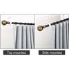 AIMOONSA Support plafond pour tringle à rideau 26–32 mm en aluminium blanc, lot de 4