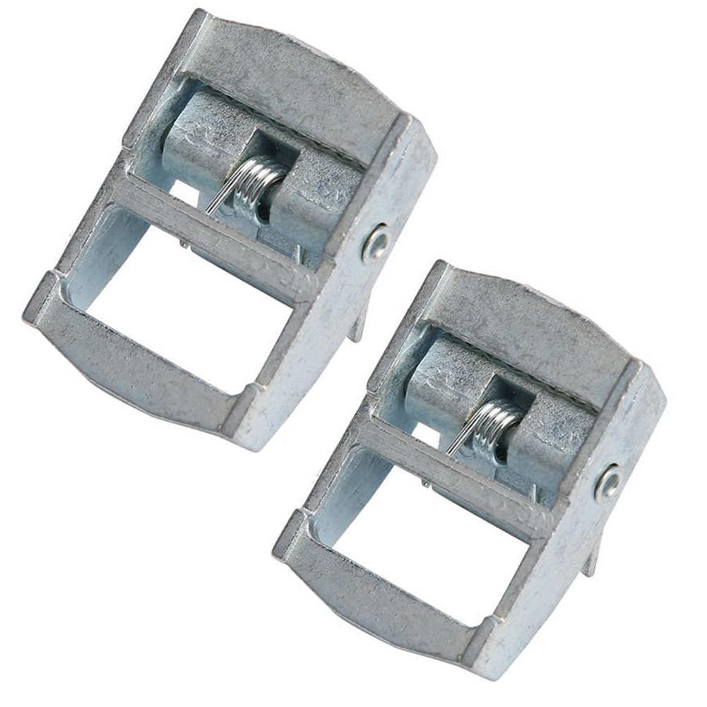 Zinc Alloy Buckle with Fixed Tensioner for Tie down Straps Designed to Secure For Heavy Cargoes Cases and Toolboxes