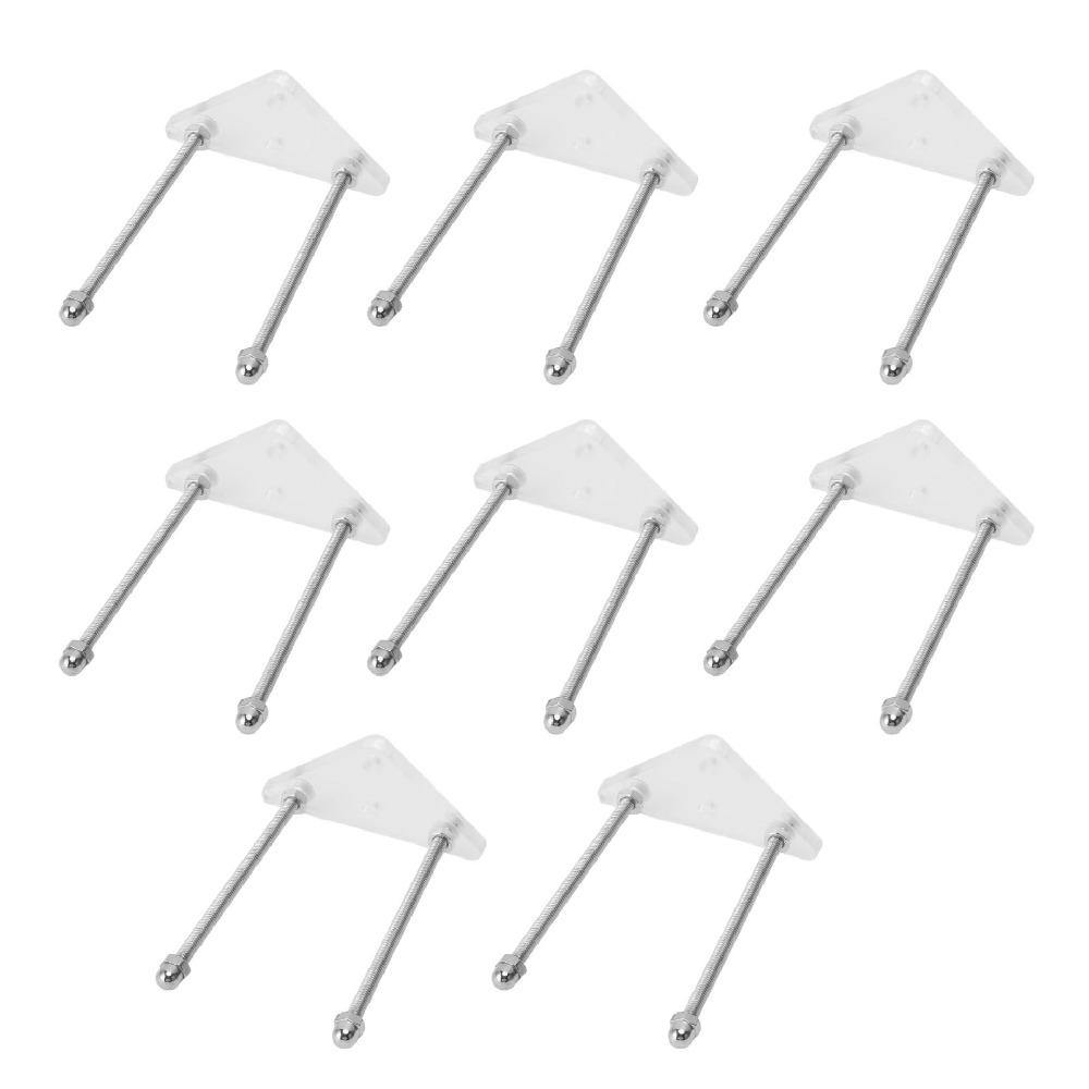 8Pcs 6.2x3.1x8cm Skateboard Wall Mount Acrylic Skateboard Wall Holder Home Use