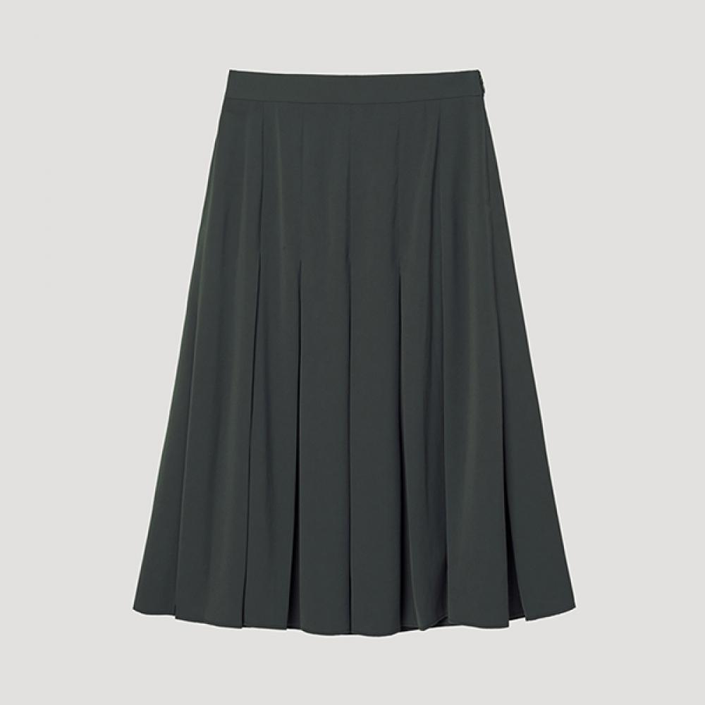 

[She S miSS] Long Pleated Long Skirt SwwSkp22120 Dg dark gray/55