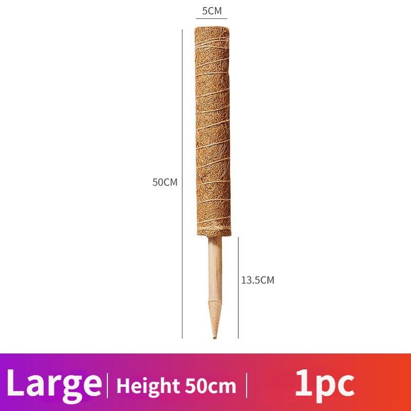 

Растение плетёный кокосовый тотемный столб безопасное садоводство кокосовая палка для вьющихся растений виноградные лозы и лианы поддержка растений 50CM