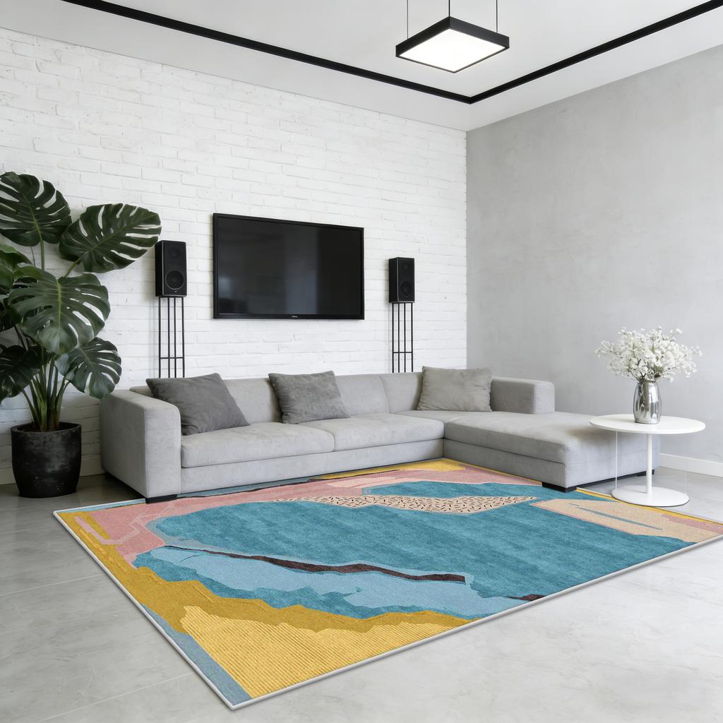 Modern Minimalism Decoration Living Room Carpet Study Room Non-slip Washable Tables Chair Mat Bedroom Bedside Fluffy Plush Rug