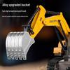 2.4G Alloy Excavator RC Bulldozer with Lights & Spray, 1:20 Scale Kids' Toy