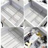 Clear Plastic Desktop Organizer Box for Makeup and Small Items