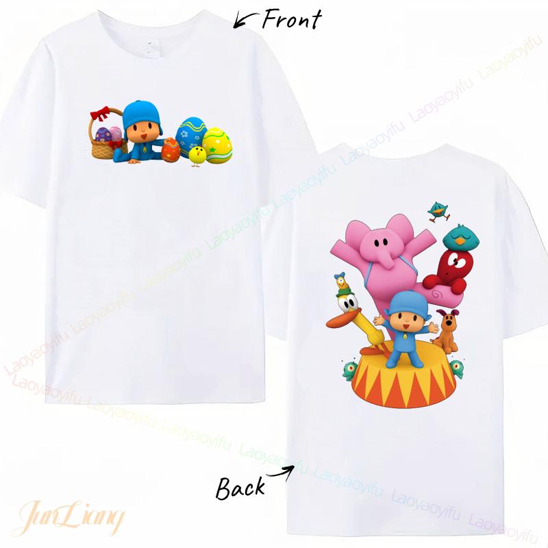 Fashion Plush Dolls PPOCOYO TShirt Male Streetwear Summer Funny Print Comfortable Boys Girls Cute Tees