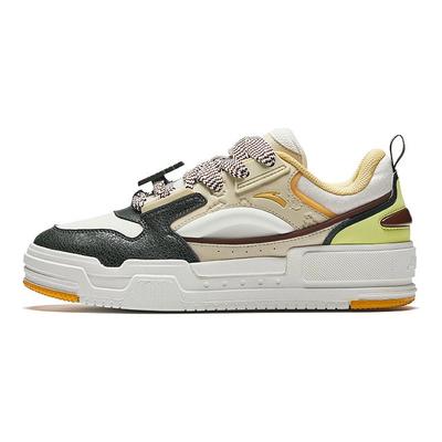 Micro Sugar Bread Shoes Trendy Retro Wear-Resistant Height Increasing Low-Top Skate Shoes Men Sneaker White Yellow Green 912348001-10