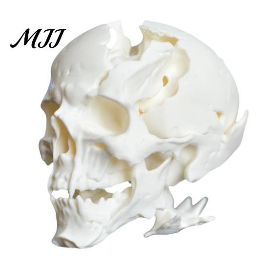 Decorazione Cranio Alieno Ornamento di Halloween, Forma in Resina Sintetica Scultura Figura Dettaglio Osseo Realistico, Ornamento da Tavolo per Feste