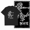 Coolmind YD Skateboard Cotton Exclusive Graphic Men T Shirt for Men Cotton Big Size Skate Cool BLACK Men's Novelty Tee Shirt