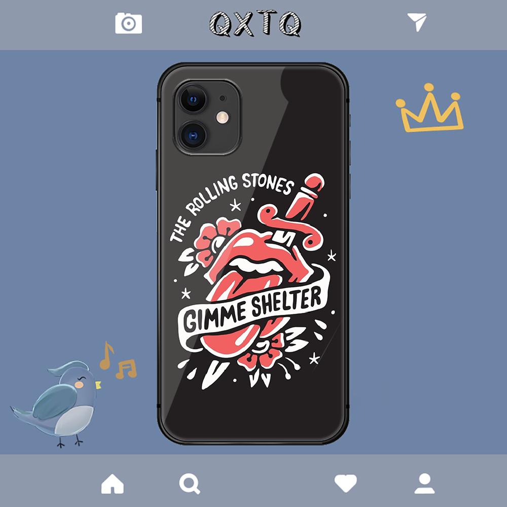 Stones Tongue Rolling Rock Band Capa Para iPhone Samsung Galaxy Redmi Note S 17 16 15 14 13 20 24 25 54 Pro Max Ultra Fe Capa de Vidro Temperado