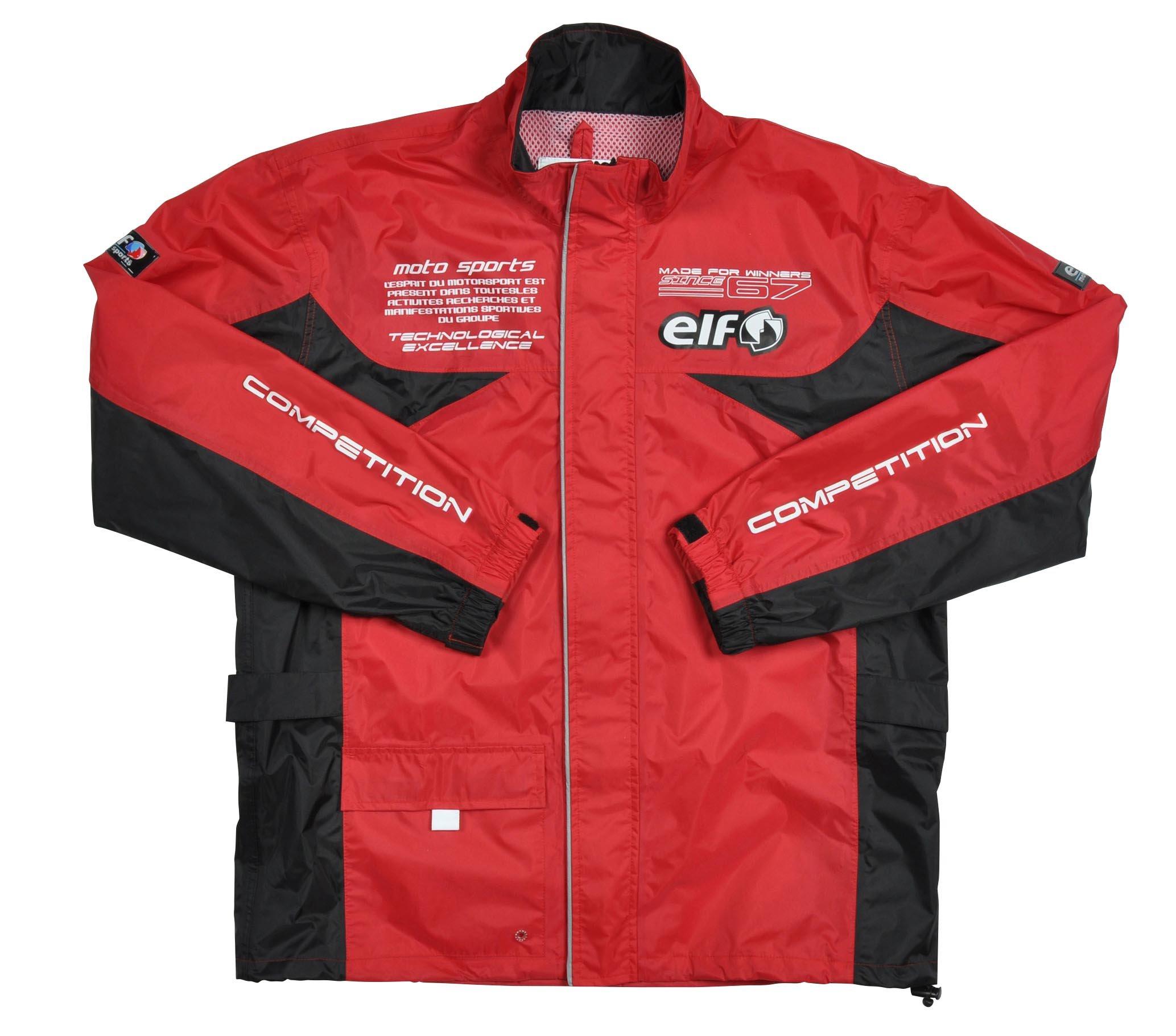 ELF Motorcycle Rain Separate Size Suit, Type, Red, LL, ELR-3291