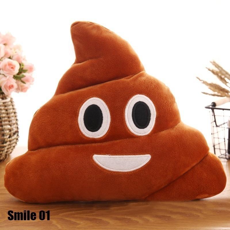 Creative Cute Emoji Poop Shits Plush Toy Pillow Cushion Home Living Decor for Bed Sofa Car