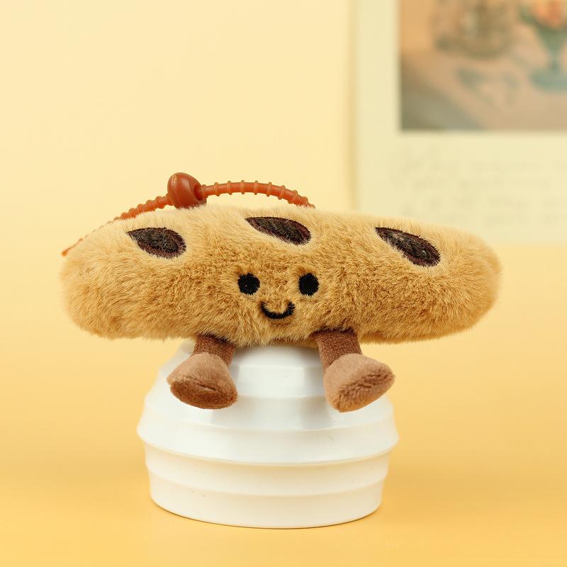 

High-Value Baguette Croissant Plush Keychain Pendant Original (No Pendant)