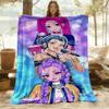 1pc K-Pop Hunters Outdoor Blanket Lightweight Flannel, All-Season Use for Sofa, Bed, Travel, Camping, Living Room, Office, Couch040