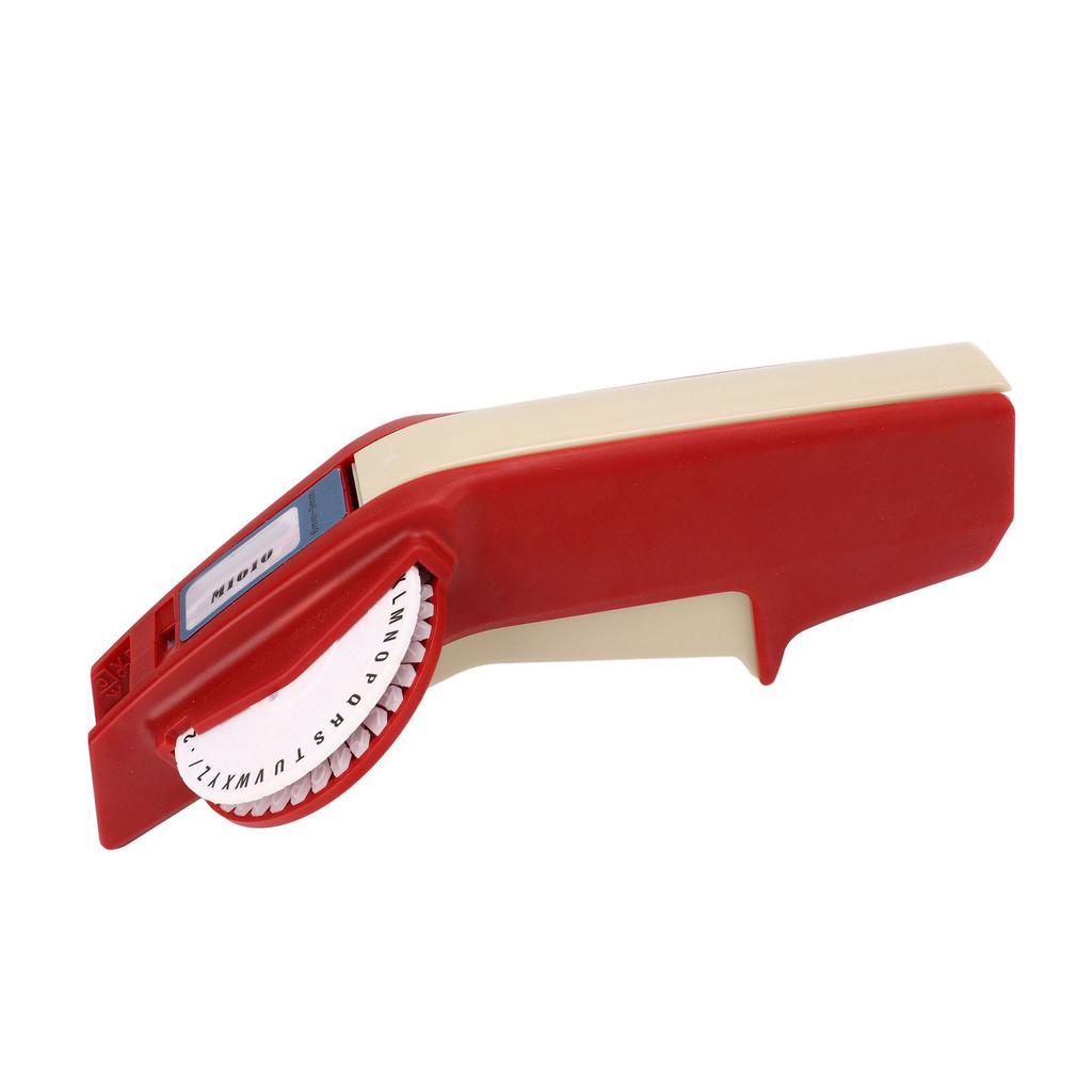 Embossing Label Maker Clear Number Letter One Hand Operation Durable ABS Label Making Embosser for Label DIY Black