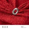 ELLE Women's Wool Blend Hollow Knit Shawl Sweater