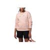 Jordan Letter Logo Embroidered Fleece Round Neck Long Sleeve Sweatshirt Kids Sweatshirt Pink FD9273-664
