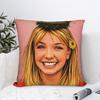 Singer BBritneys Spears Pillow Case Square Pillow Cover Novelty Pillowcases For Couch Sofa Bedroom