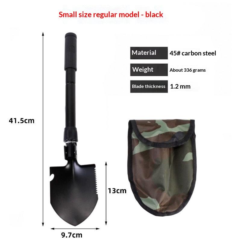 Foldable Multifunctional Engineer Shovel Thickened Outdoor Camping Tool Easy To Carry A1