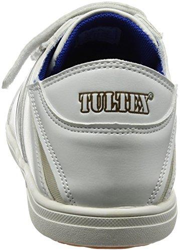 Tartex Safety Work Shoes AZ51632, Heel Tread, Steel Toe Cap, Velcro Closure, 3E, White, Size 26.5 cm