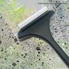 2Pcs Screen Cleaning Brush with Extended Handle 2-in-1 Brush Scraper Design Outdoor Window Screen Cleaner