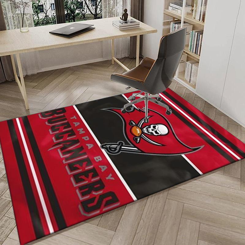 Tampa Bay Buccaneers Helm Bereichsteppich für Büro, Stuhlmatte, Dekorativer Teppich Wohnzimmer Matte, Große Größe Fan Geschenke Weihnachtsgeschenke