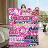 Luxury Soft Plush Throw Blanket for Living Room Bedroom Office Travel  Perfect Gift  Flannel Emilia by Mernes