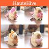 Capybara Pink Plush Keychain Toy With Watermelon Pattern Kid Collectors Doll