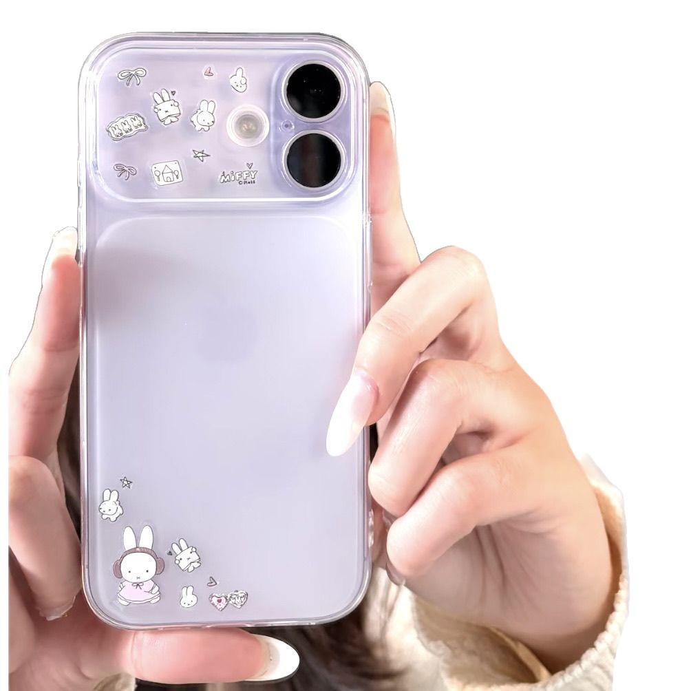Ins-Style Cute Miffy Rabbit Phone Case for 17ProMax, 16, 15Pro, and 14 - Simple and Adorable Design