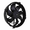 24V Car Cooling Air Fan 7 Blades 160W Power Heat Dissipation Black for Buses Trucks