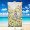 Quick Dry Beach Towel Peter Rabbit Pattern, Lightweight Absorbent Towel for Pool Beach Vacation Use