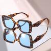 New 2026 Modern Chic Oversized Square Sunglasses with Black Frame, Studded Accents, and Dark Lenses for Bold Trendy Retro