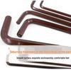 Industrial Color Hex Wrench Set: Chrome Vanadium Ball Head, Torx, Phillips, Star, Medium-Long, Foldable, Multi-Purpose.