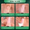 French Manicure Extension Mold Frosted Inner Layer/glossy Outer Layer Paint-free Snap-on Design Built-in C-shaped Curve Professional Nail Shaping Tool