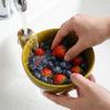 Schnellabfluss Wirbel Beeren Wasch-Abtropfschale Dynamischer Strudel Obst Reinigungs Schale Lebensmittelzubereitung